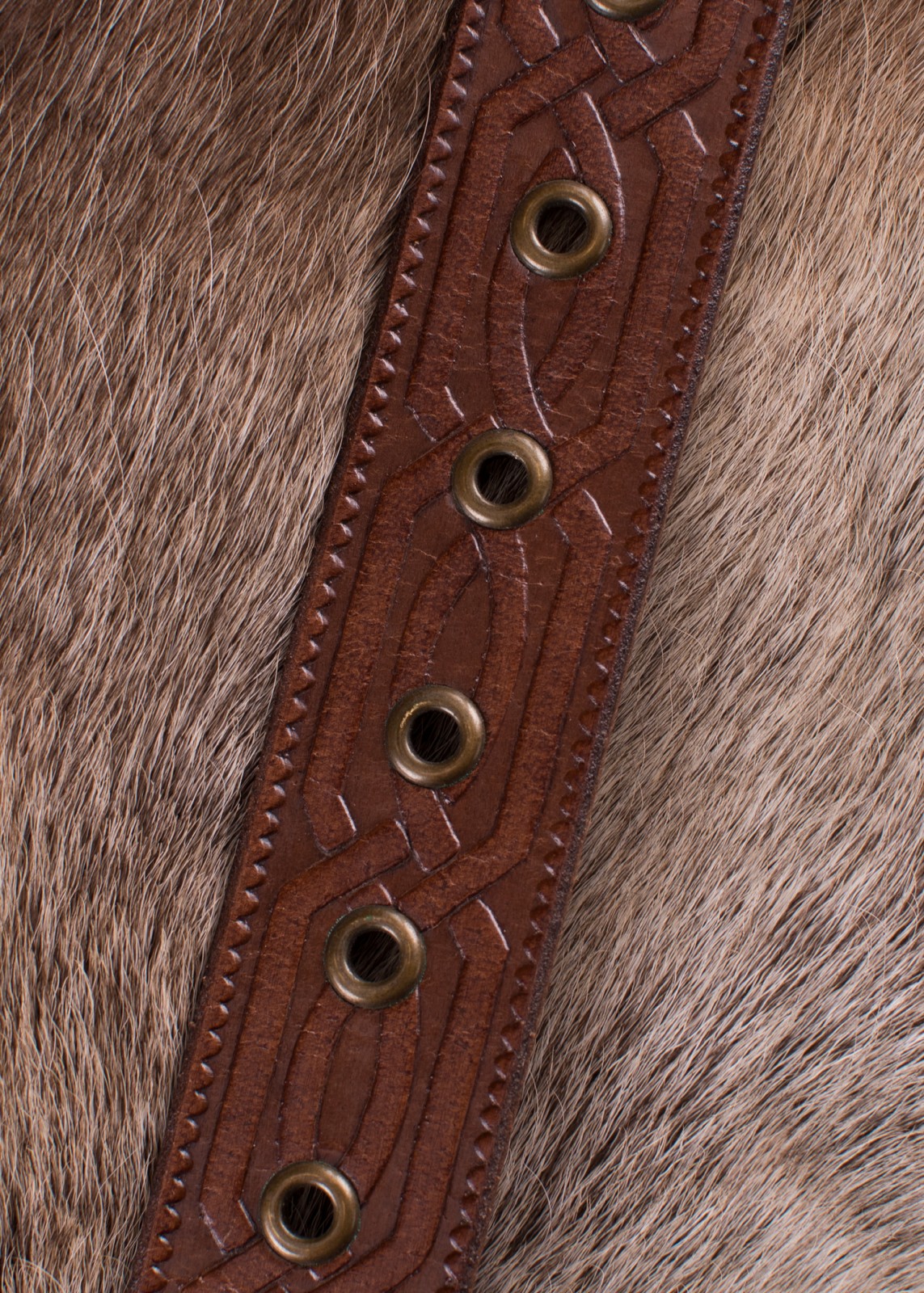 Keltischer Ledergürtel 170 cm