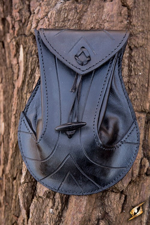 Elfen Ledertasche Schwarz