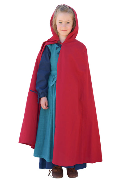 Kinder Mittelalter Umhang Paul versch. Farben