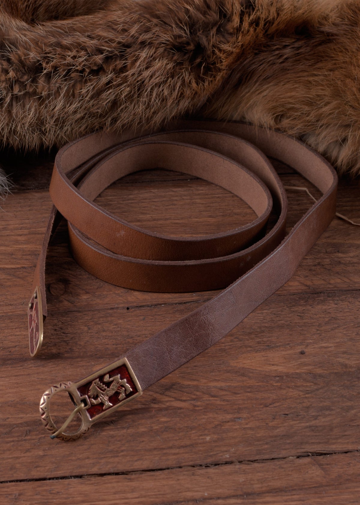 Mittelalter Langgürtel mit Greif und Löwenmotiv