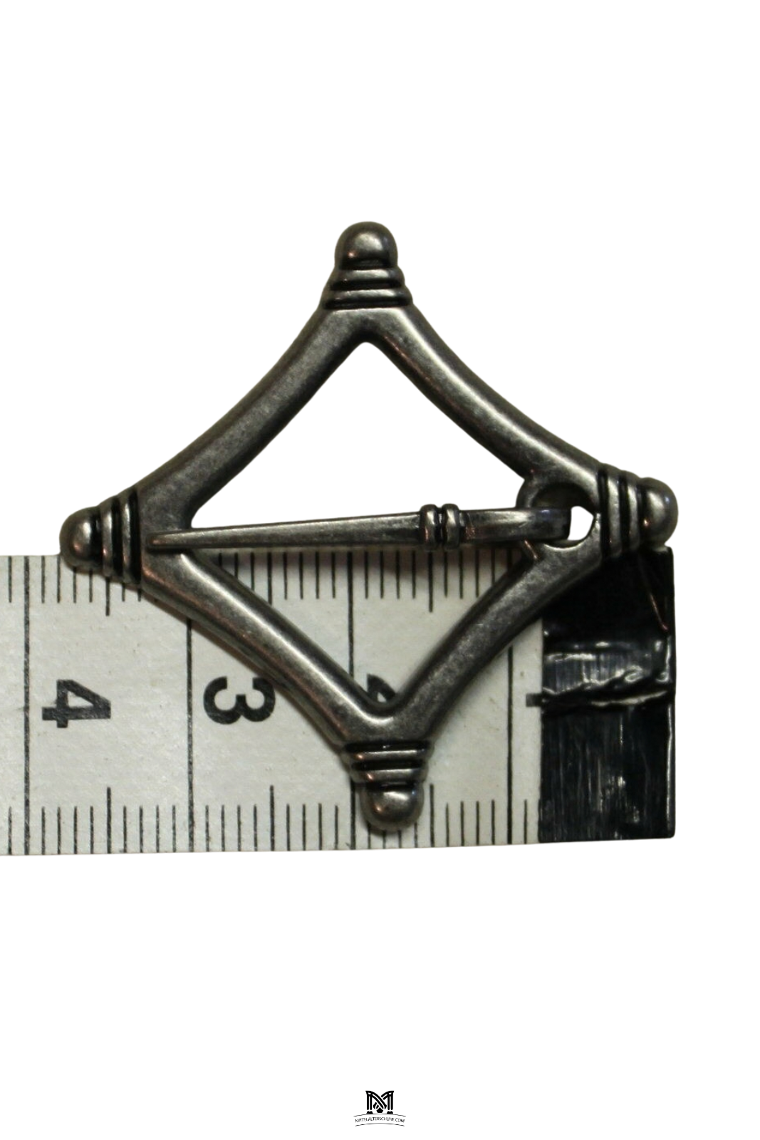 Mittelalter Fibel rautenförmig ca. 4 cm Silber