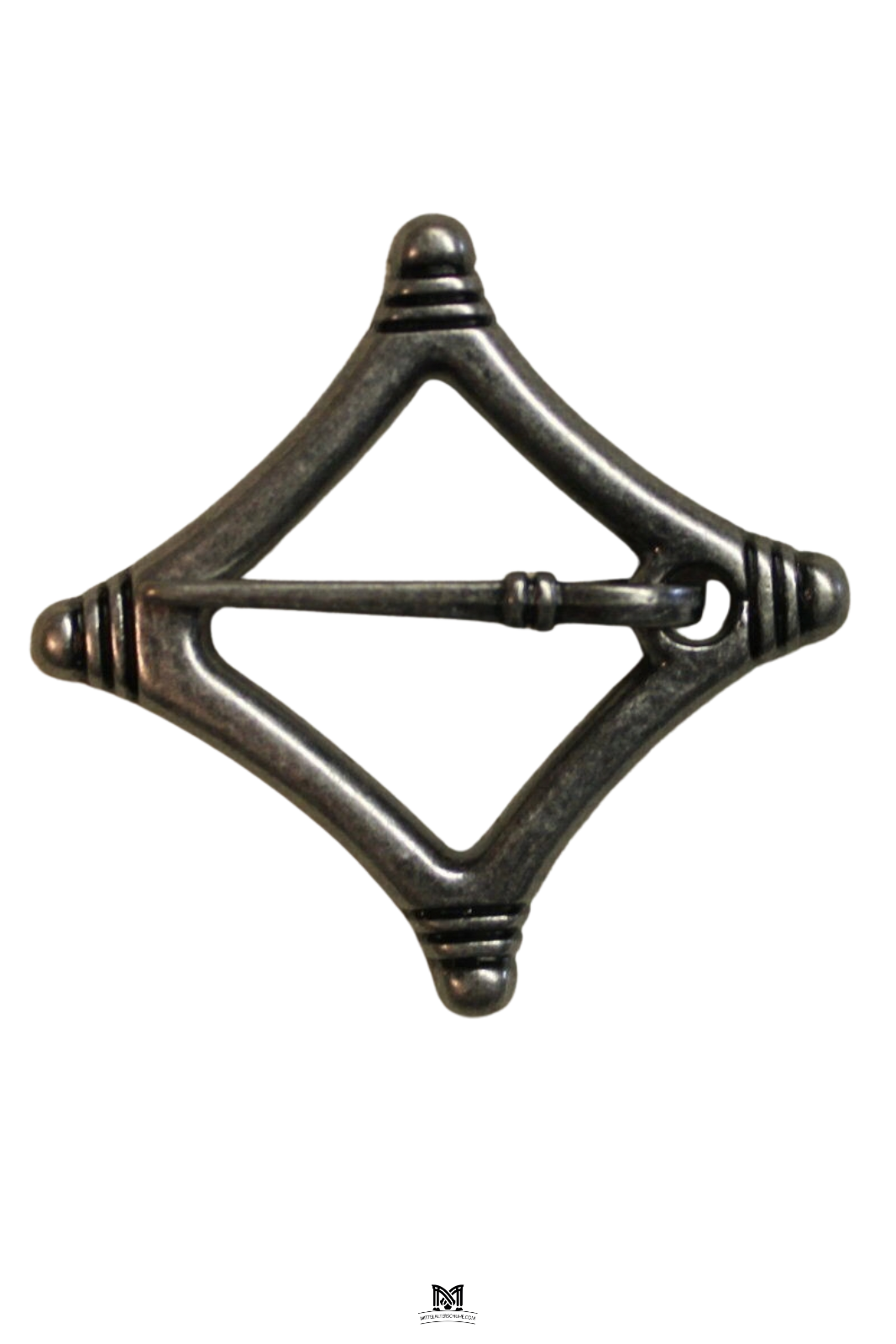 Mittelalter Fibel rautenförmig ca. 4 cm Silber