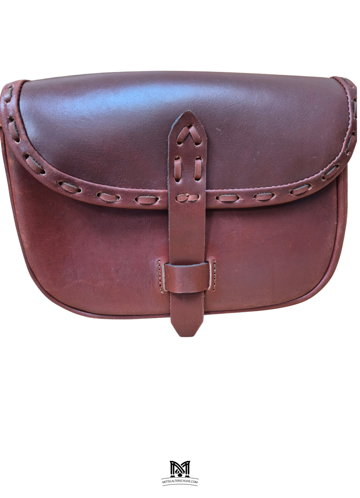 Leder Gürteltasche mit Flechtnaht