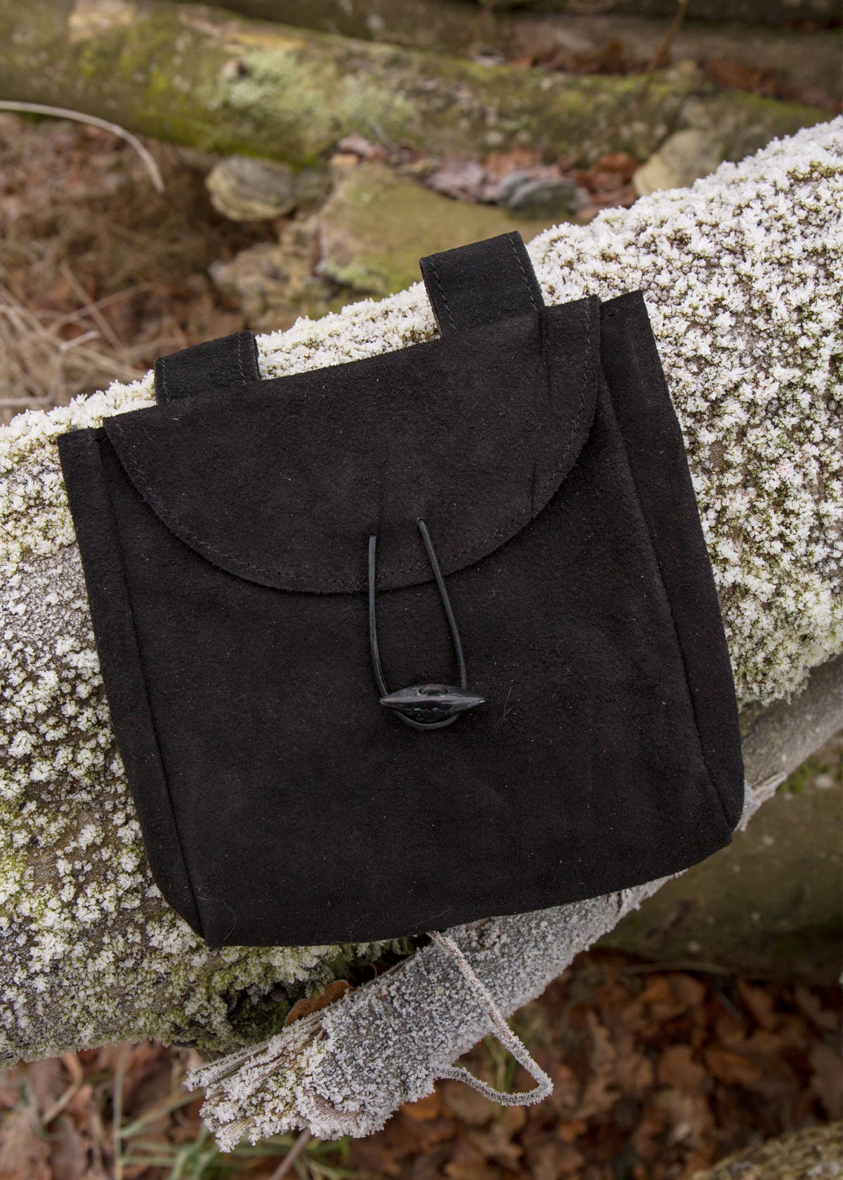 Dünne Ledertasche, mittel, schwarz oder braun