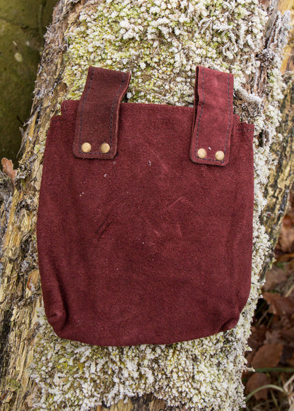 Dünne Ledertasche, mittel, schwarz oder braun
