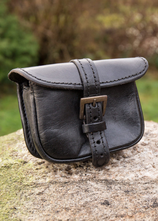 Ledertasche Warrior klein, schwarz oder braun
