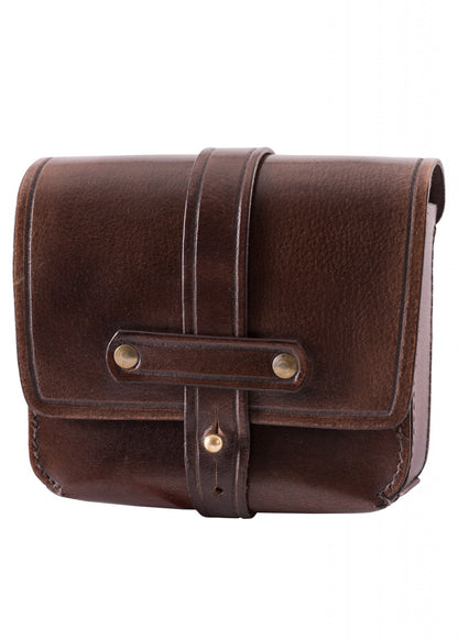 Kleine Ledertasche, Gürteltasche Braun
